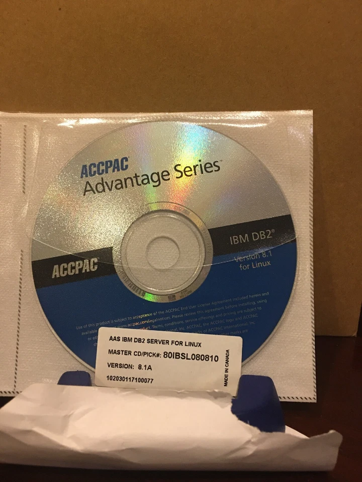 RARE Brand New ACCPAC Advantage Series for IBM DB2 Master CDs. Windows And Linux - Image 3 of 4
