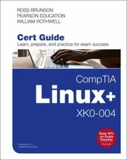 CompTIA Linux+ XK0-004 Cert Guide by Ross Brunson (English) Hardcover Book