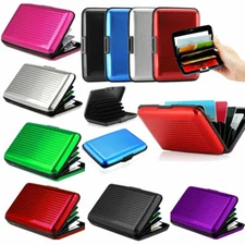 Men Womens Aluminum Business Card Case Holder Metal Box Cover Credit Card Holder