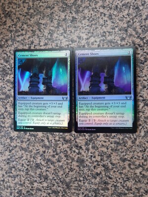 MTG 2 x Cement Shoes - Foil - Streets of New Capenna