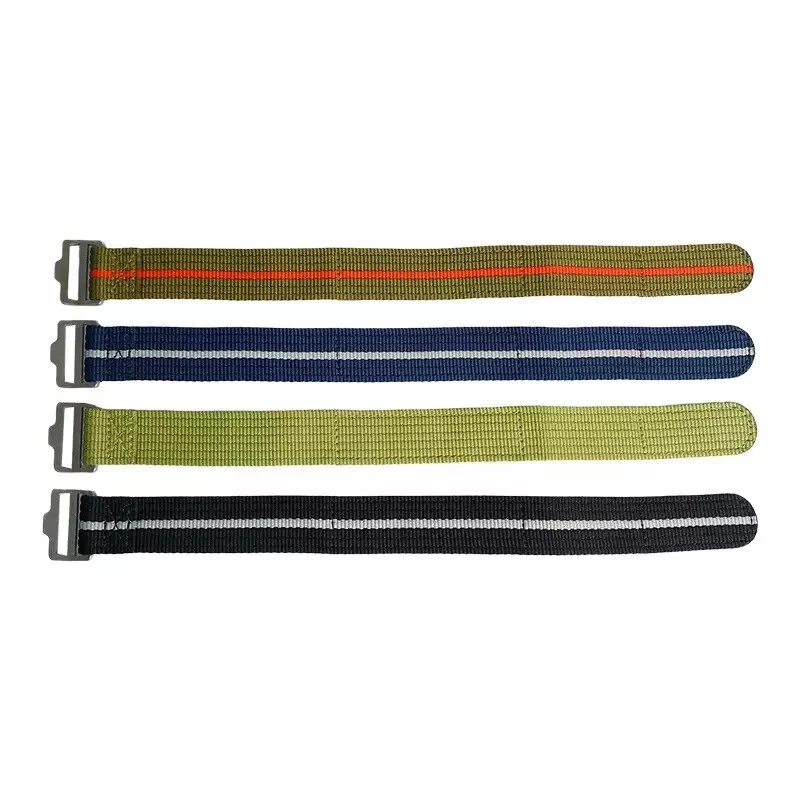 Correia de náilon para Tudor Pelagos FXD 20/22mm banda com nervuras passagem única gancho e laço - Imagem 4 de 4