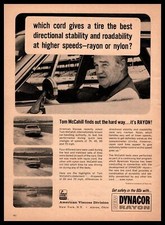 1966 Dynacor Rayon Tires FMC American Viscose Division Akron OH Vintage Print Ad