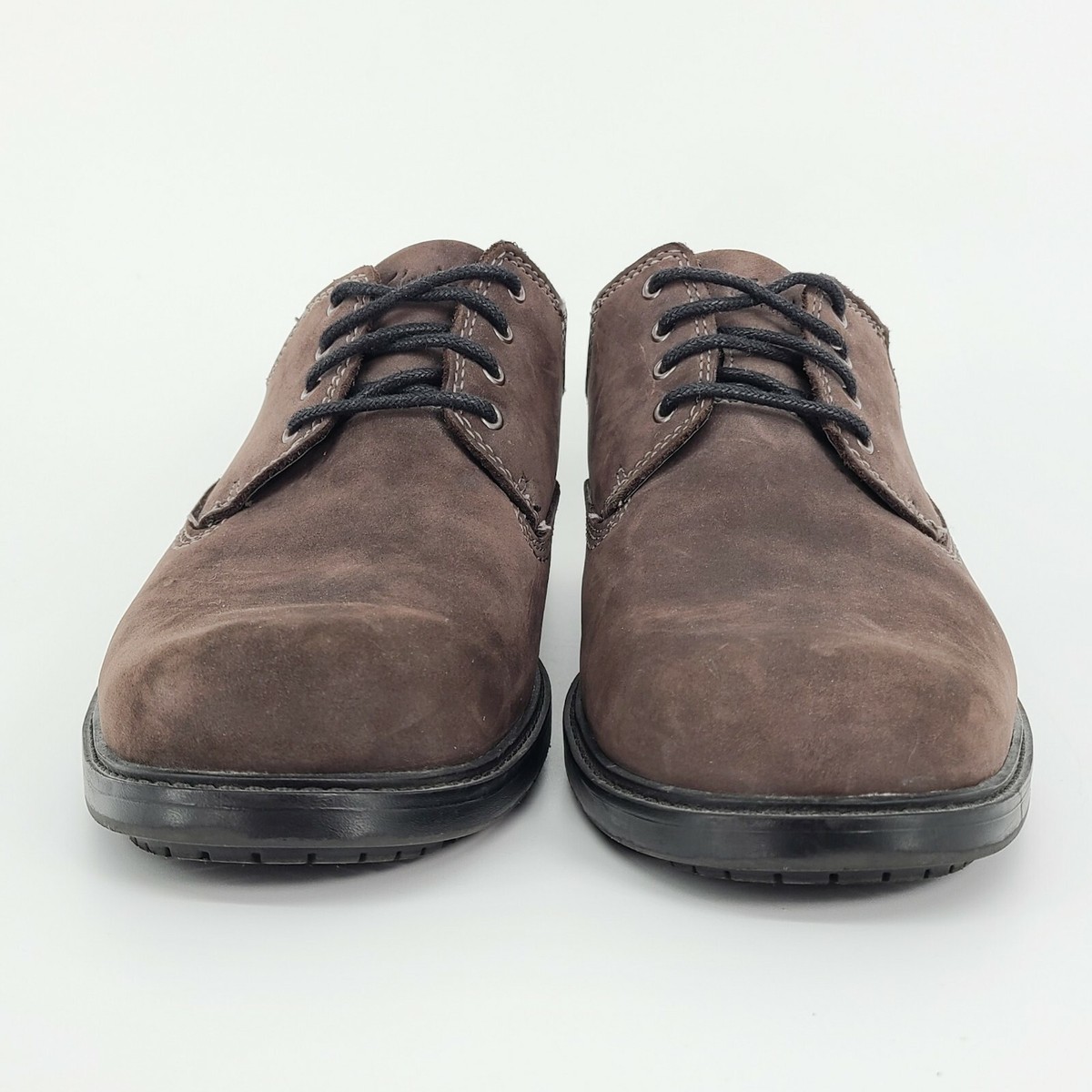 [美品]CLARKS Clarks Brown Leather Oxford Shoes size 11 Tractor Sole 63304