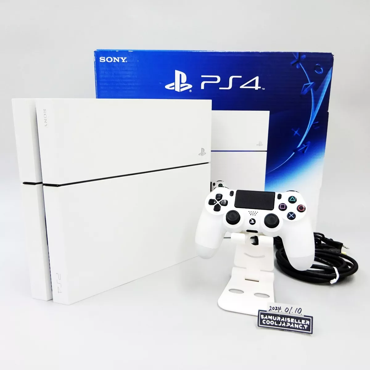 Sony PS4 PlayStation 4 500GB Glacier White CUH-1200A with ...