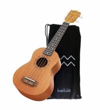 Guitar Ukulele Hand Grafted Mahogany Wood Kailua 4 String Soprano 21 inch