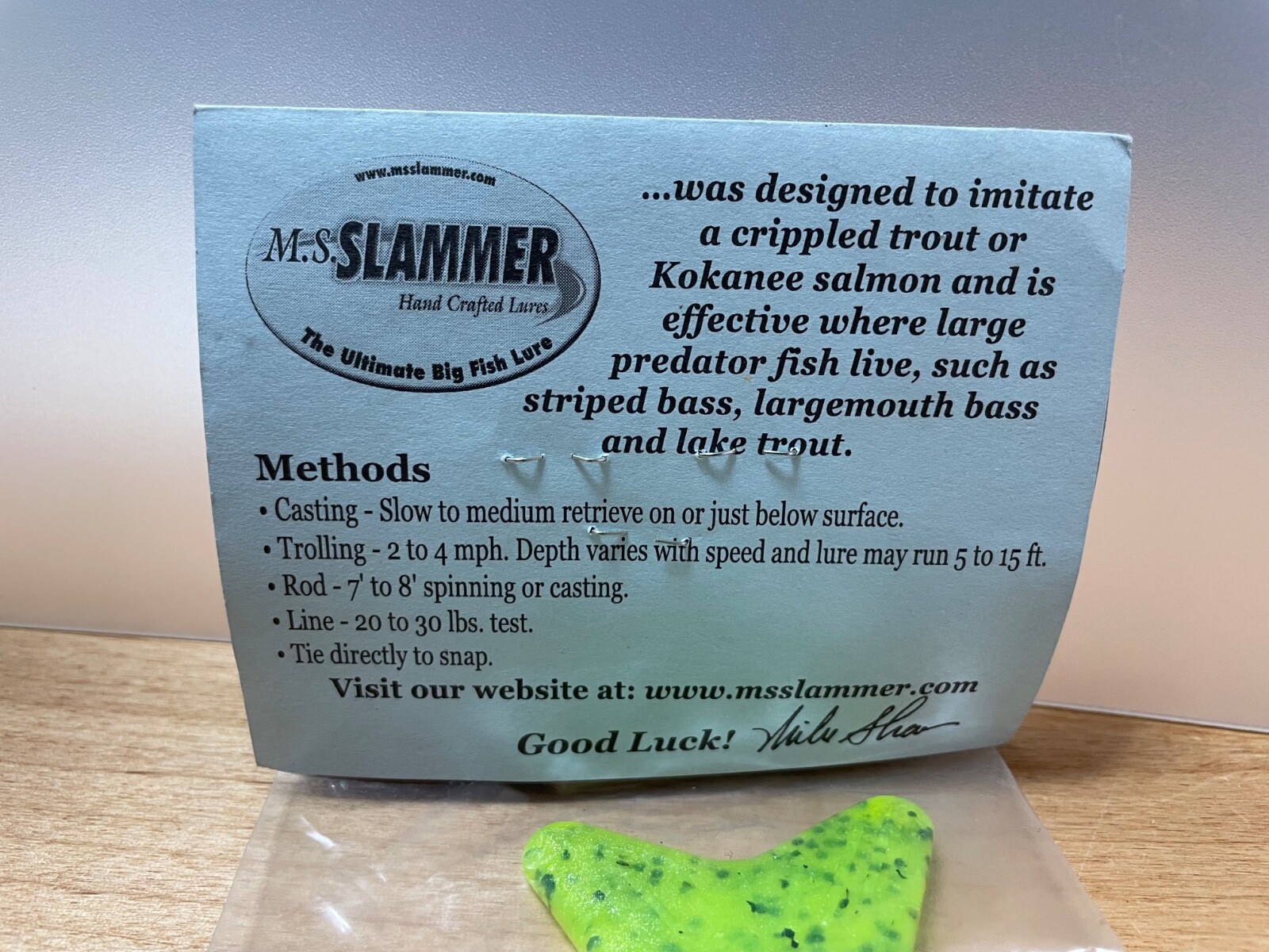 MS Slammer XX Lg 12inch # Frog swimbait Topwater wakebait wood rare lure NEW - Image 17