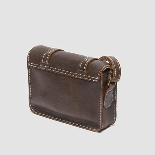 Dr. Martens AR Rogue 7 Leather Satchel Bag in Kelp Brown