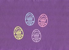 EASTER EGG with basket die cuts scrapbook cards