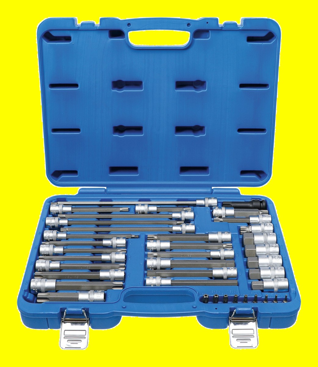 BGS 5184-TB30 Bit-Einsatz 300 Mm – 1/2" Antrieb, T30 Torx Mit Bohrung, Chrom-Vanadium-Stahl