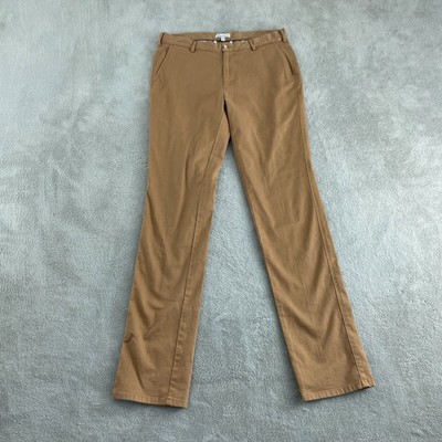Peter Millar Mens Khaki Chino Pants 34 Made In Peru Pima Cotton Blend 1848