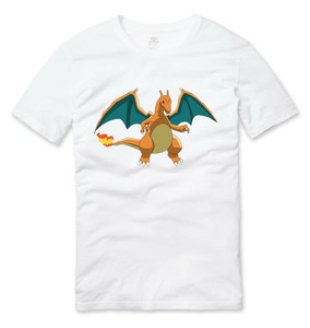 Pokemon Charizard Gaming T Shirt weiß 