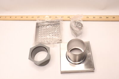 Oatey Designline Drain Grate Square Stainless Steel 4'' x 4'' DSS2040R-D-04