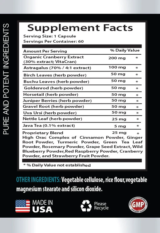 Limpieza renal - COMPLEJO DE SOPORTE RENAL - Salud del tracto urinario - 1 frasco Foto 2 de 4