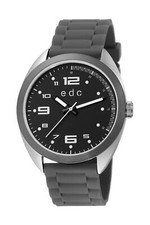 edc TIMELESS ADVENTURE BLACK GREY Herrenuhr Edelstahl Analog Quarz  EE101311004