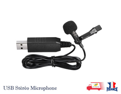 Mini USB Microphone pour Ordinateur PC Omnidirectionnel Andoer 150cm  - Photo 1/6