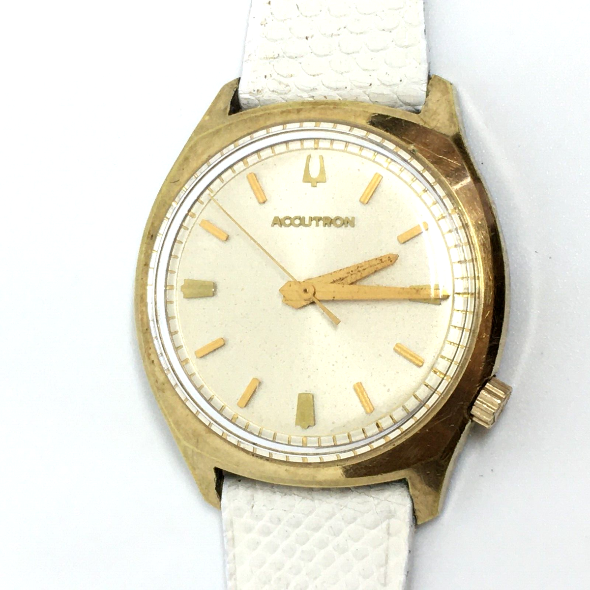 Bulova Accutron ゴールド 時計 ACCUTRON BULOVA Men's 18K Heavy Gold Electroplated Watch Vintage