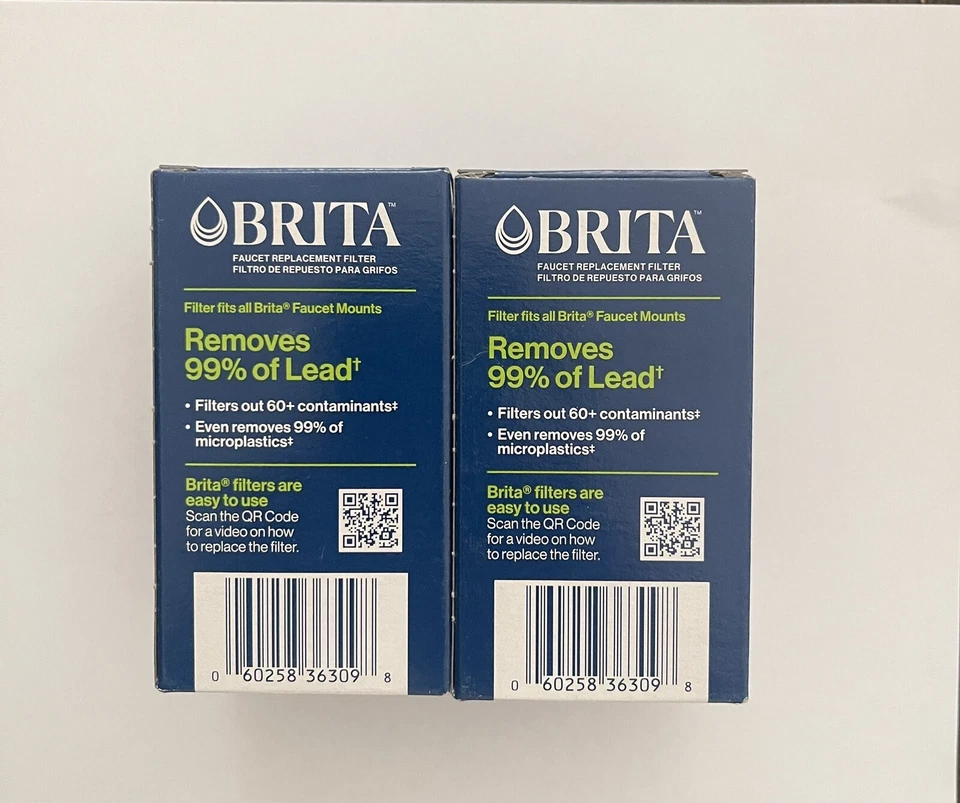 NEW Brita Faucet Elite White Filter Replacement 2 Pack Remove 99% Lead - Image 3 of 3