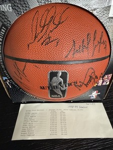Golden State Warriors 1998-99 Season Multi-Signed Basketball