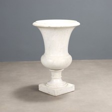 Vaso Mediceo Antico Marmo di Carrara Italia Inizio 900