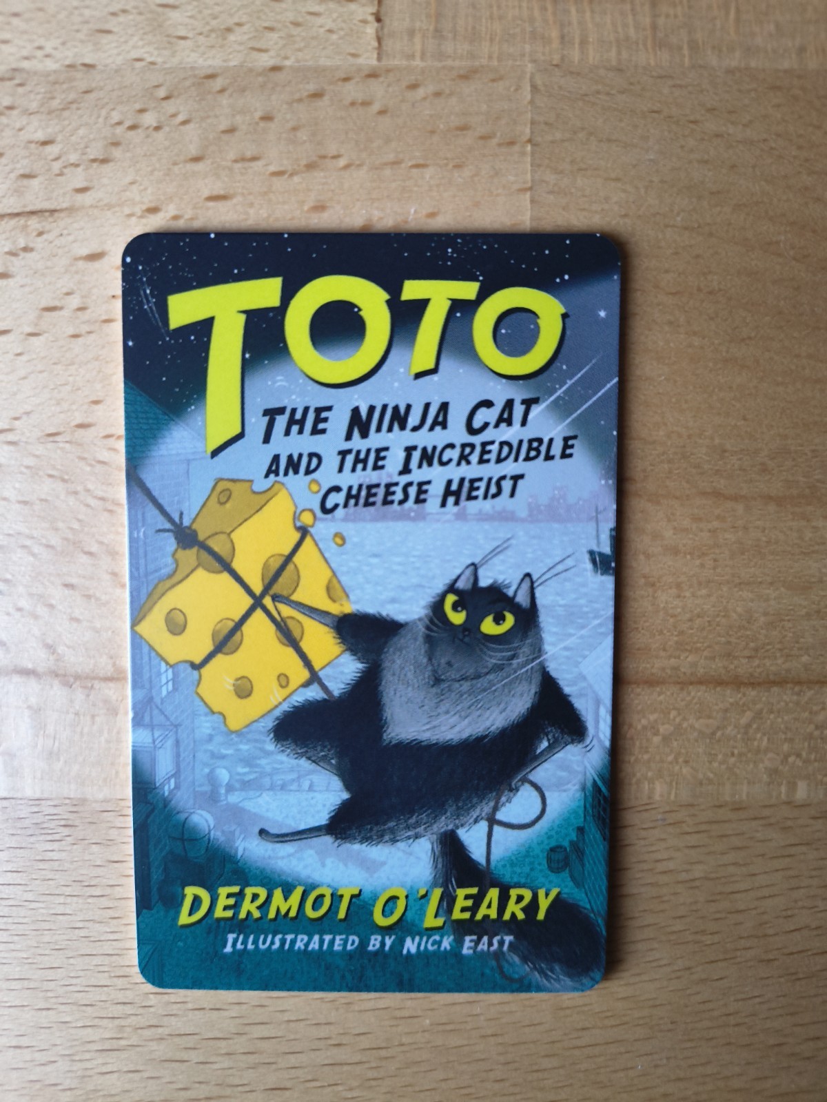 Yoto card - Yoto the Ninja Cat and the Incredible Cheese Heist by Dermot O'Leary