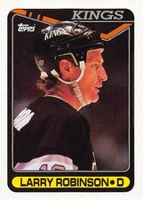 Larry Robinson 1990-91 Topps 261 Los Angeles Kings Hockey Card
