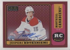 2018-19 O-Pee-Chee Platinum Retro Red Rainbow Jesperi Kotkaniemi #R-70 Auto 1i9