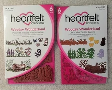  Heartfelt Creations Woodsy Wonderland Dies  Stamps Iot