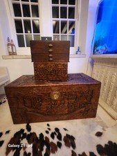 DMC VINTAGE WOODEN CHEST OF DRAWERS. COLLECTABLE STORAGE CRAFTED WITH SOLID WOOD