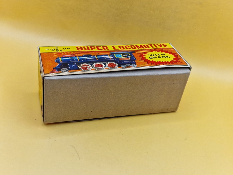 Yone Japan Super Locomotive Tin Wind Up Train w/ Box 16cm Working ...