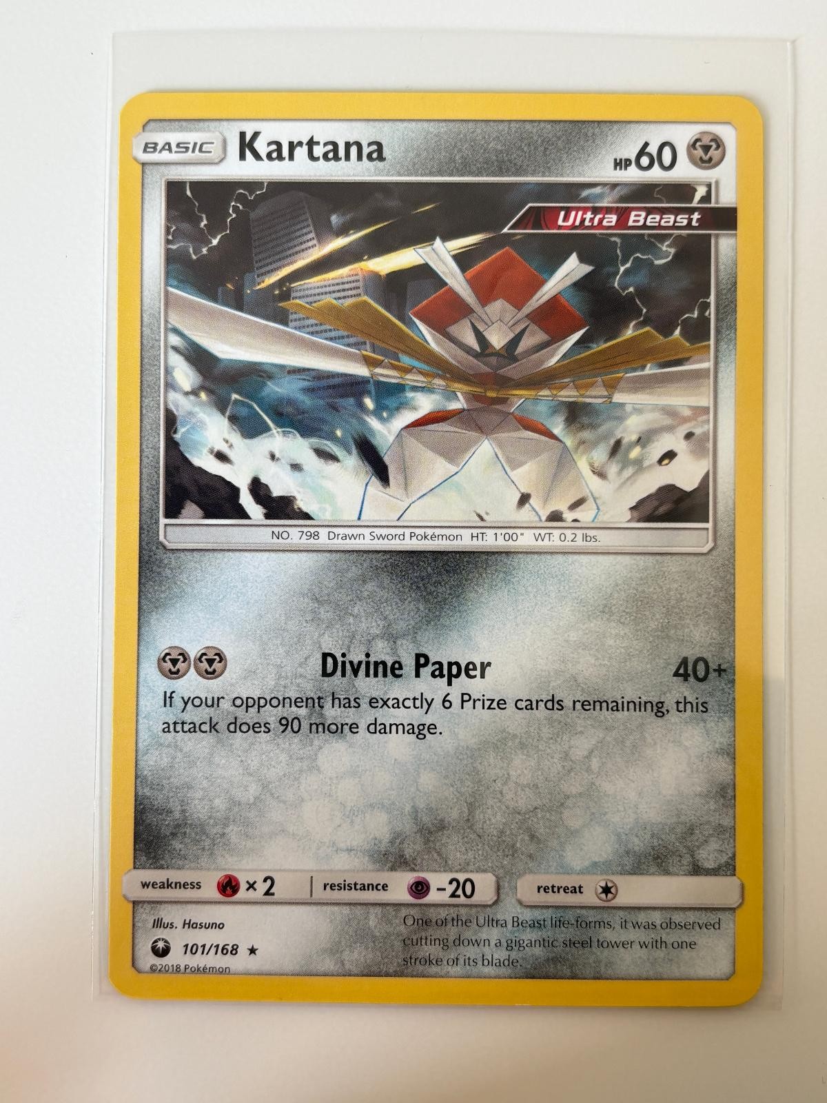 Kartana 101/168 Rare Celestial Storm Pokemon Near Mint