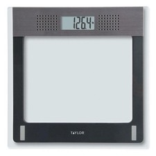 TAYLOR Personal Bath Scale,Stainless Steel 126K52