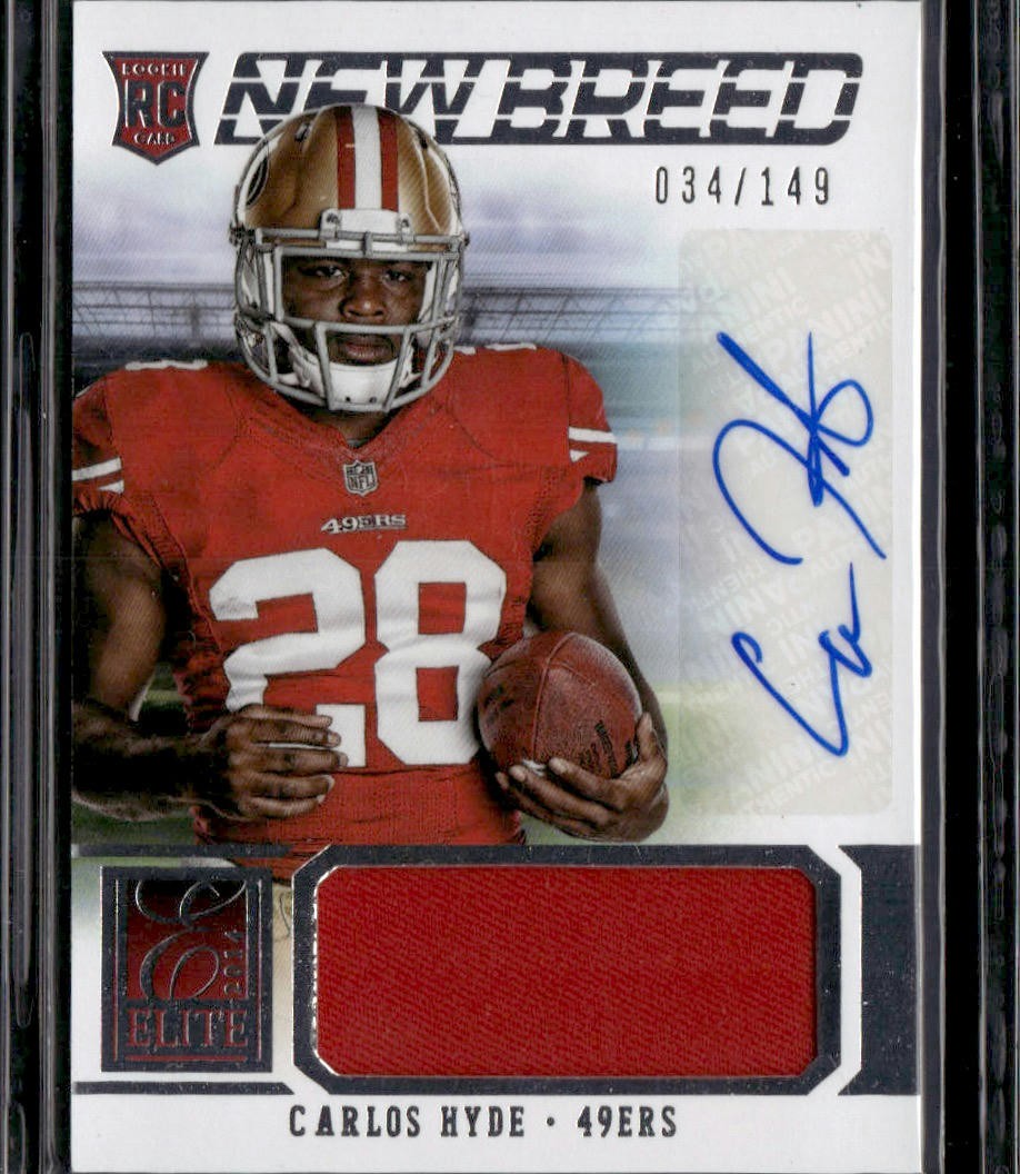 Carlos Hyde Panini Elite New Breed #10 Signature