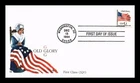 DR JIM STAMPS US COVER OLD GLORY G RATE FIRST DAY ISSUE EDKEN CACHET