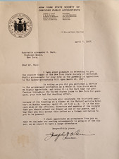 CPA Society New York legislation bill review invite letter dinner Waldorf Hotel