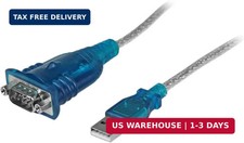 17in 43cm 1-Port USB to Serial Adapter Cable, USB-A to DB9 RS232