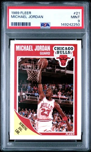 1989 Fleer Michael Jordan #21 PSA 9 RC SP JA