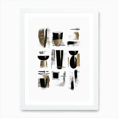Abstrakter Leinwanddruck 103 Kunstdruck gerahmt Wandbild Poster Leinwanddruck Bild