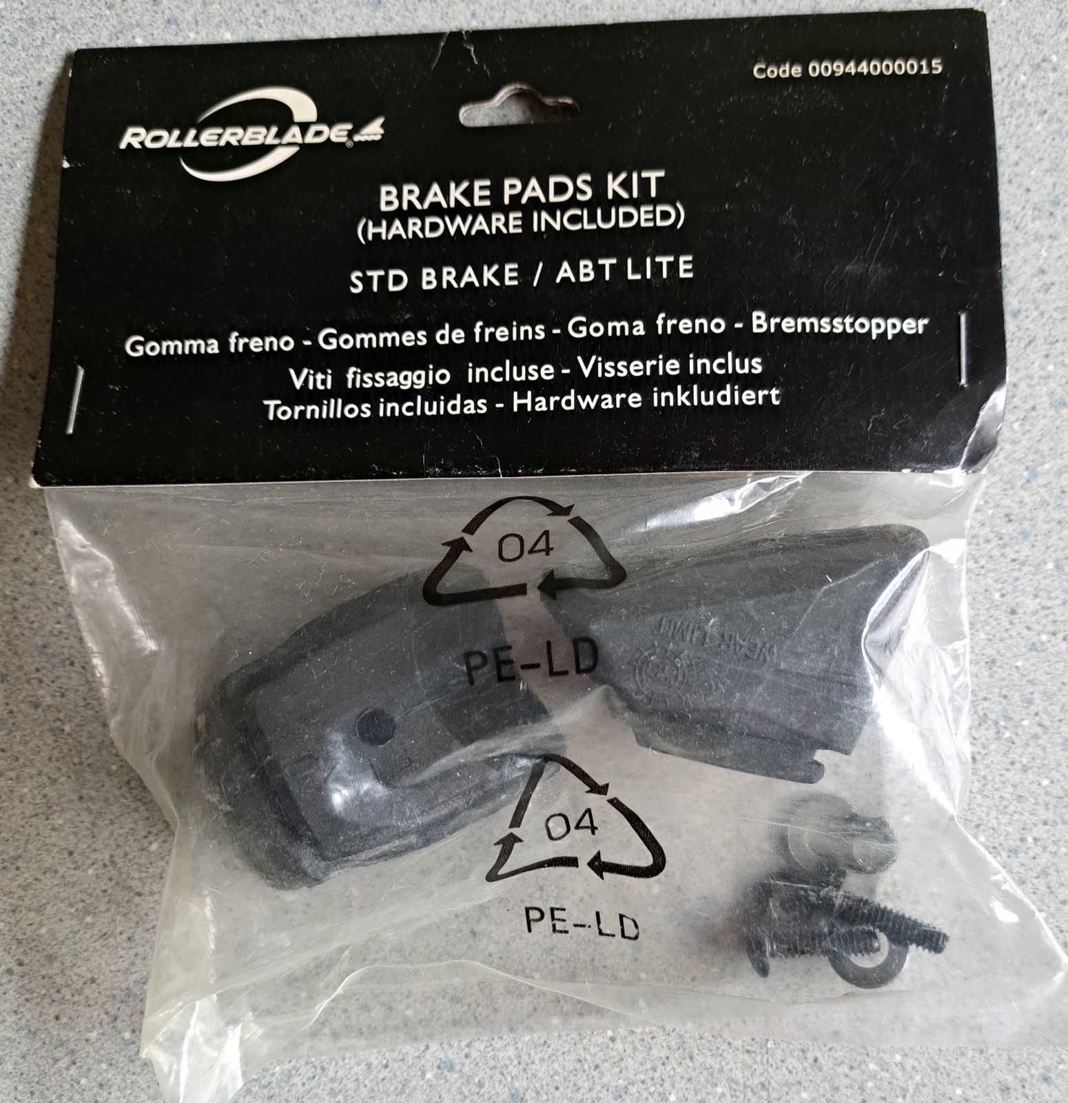 Rollerblade Brake Pads Kit (2) with hardware