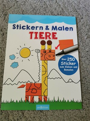 Heft STICKERN & Malen Tiere