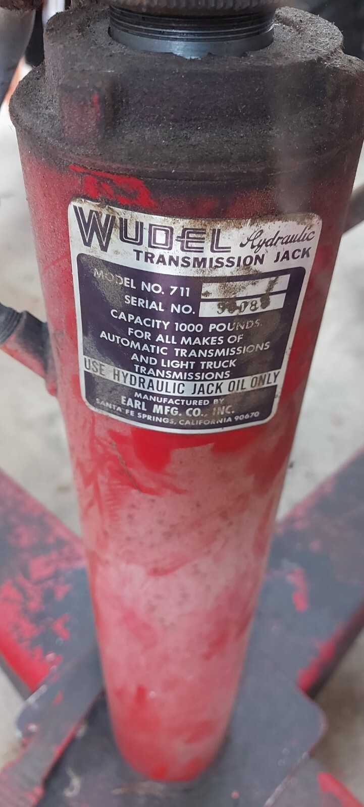 Wudel Transmission Jack Tall 711 Model eBay