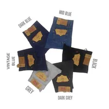 Levis 501 Original Fit Jeans Straight Leg Button Fly 100% Cotton Grey Black Blue