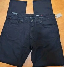 John Varvatos Bowery Slim Straight Jean Stretch Black Men 38X34 New