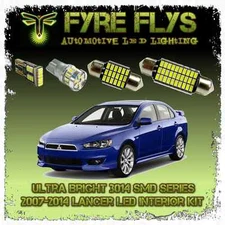 White LED interior lights package kit for 2007-2014 Lancer 7 pcs 3014 series SMD