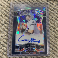 2022 Leaf Valiant - Carson Strong - Navy Blue All-American Auto #d 3/15 EAGLES