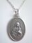 miniature 1 - Ladies Oversized Latin Immaculate Heart / Holy Spirit Medal Necklace 20&#034; Chain
