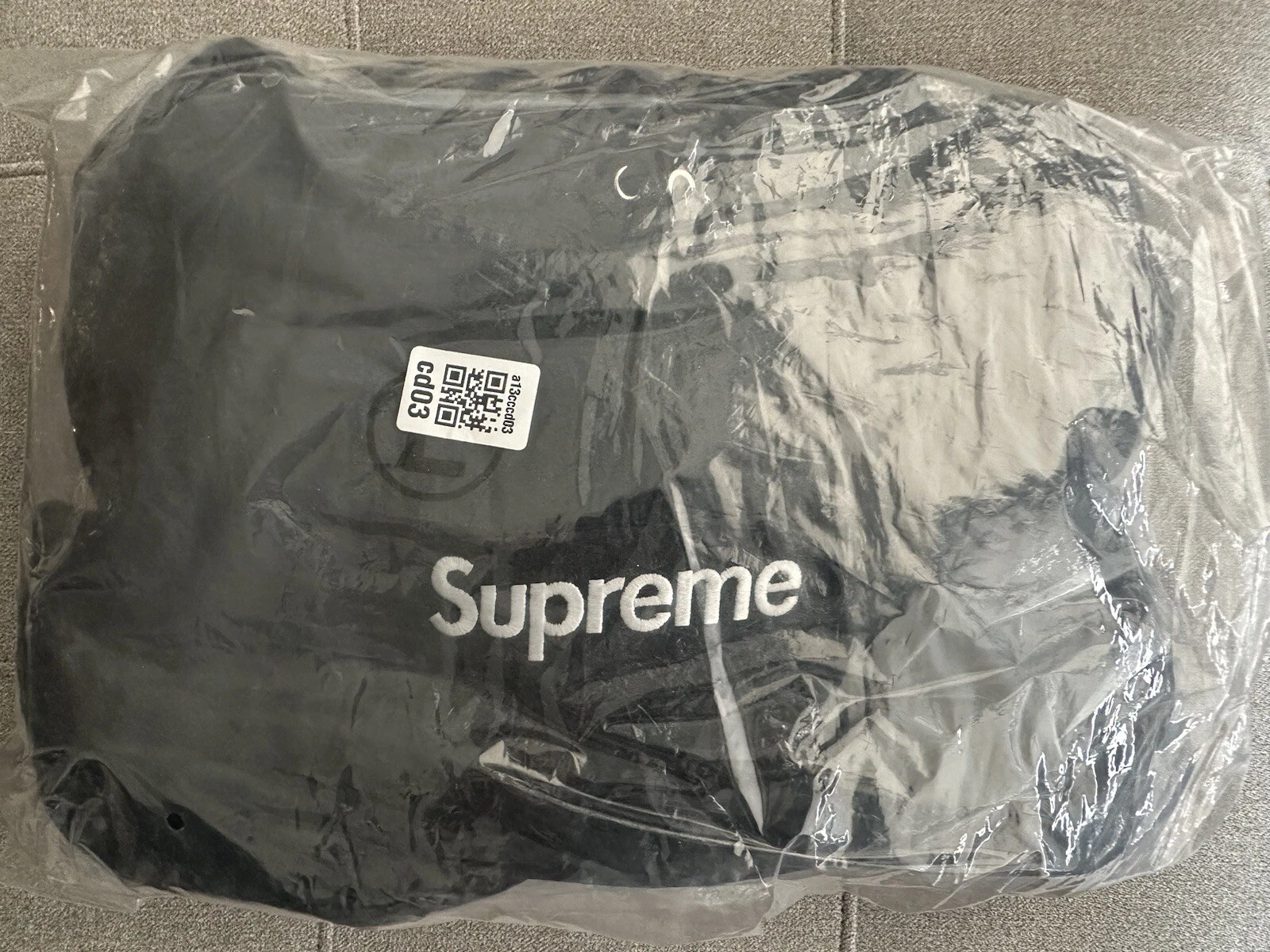 Sweat à capuche logo Supreme Box FW21 noir taille L