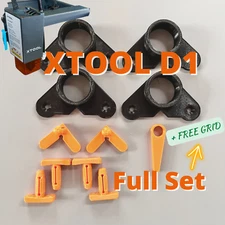 XTool D1 10w Full Set, 4 x Feet, Focus lever, 6 x Honeycomb pins   FREE grid