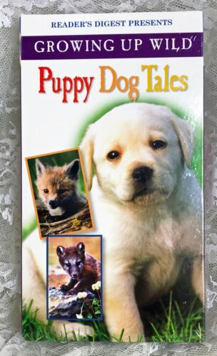 Reader's Digest Growing Up Wild Happy Dog Tails film VHS nuovo con etichette bambini e famiglia - Foto 1 di 3