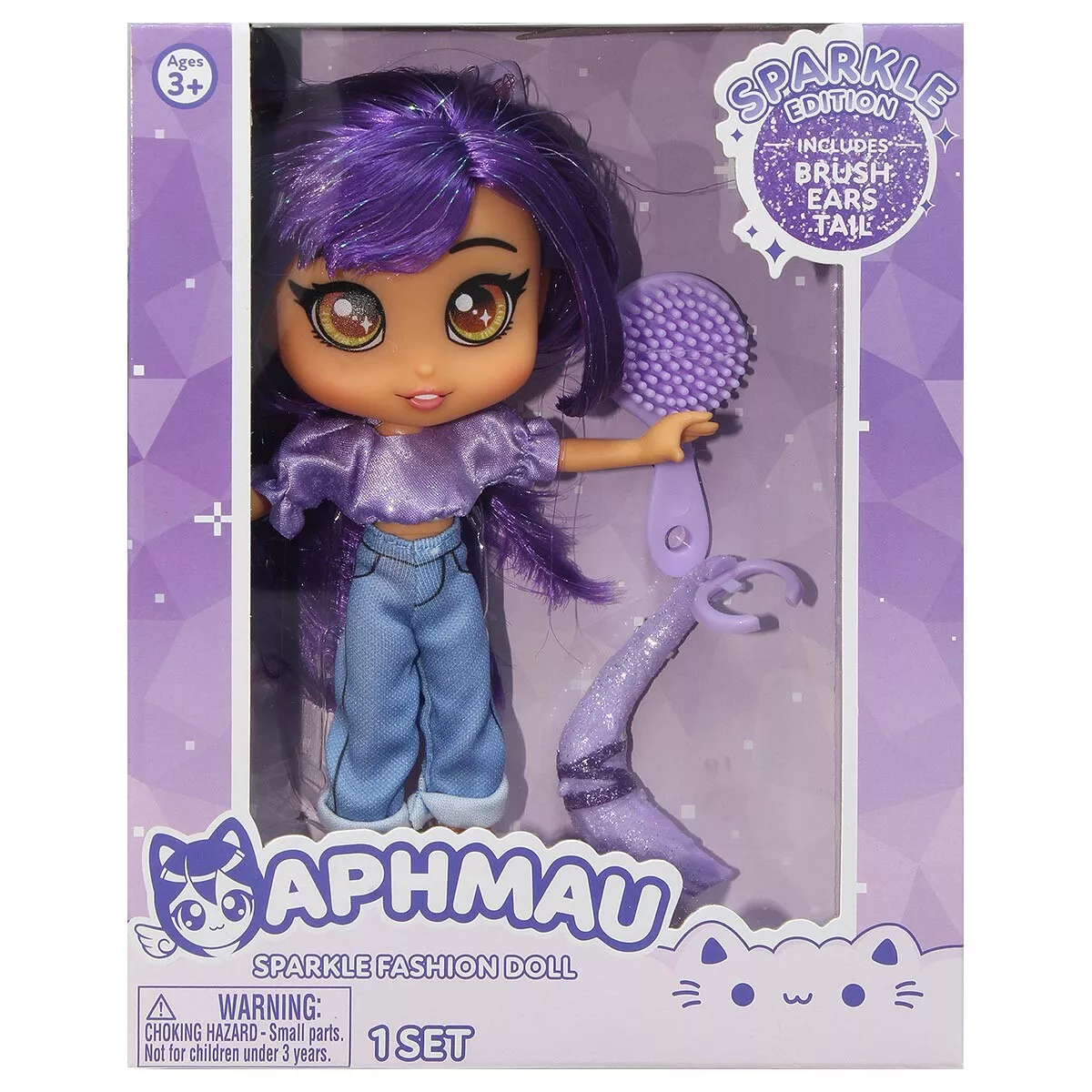 APHMAU BASIC FASHION DOLL SPARKLE EDITION INCLUDES BRUSH EARS TAIL  COLLECTABLES