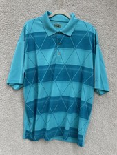 Ben Hogan Performance Golf Polo Men  s 2XL Green diamond pattern